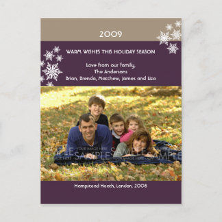 Snowflakes à la prune de sucre :: Carte postale de