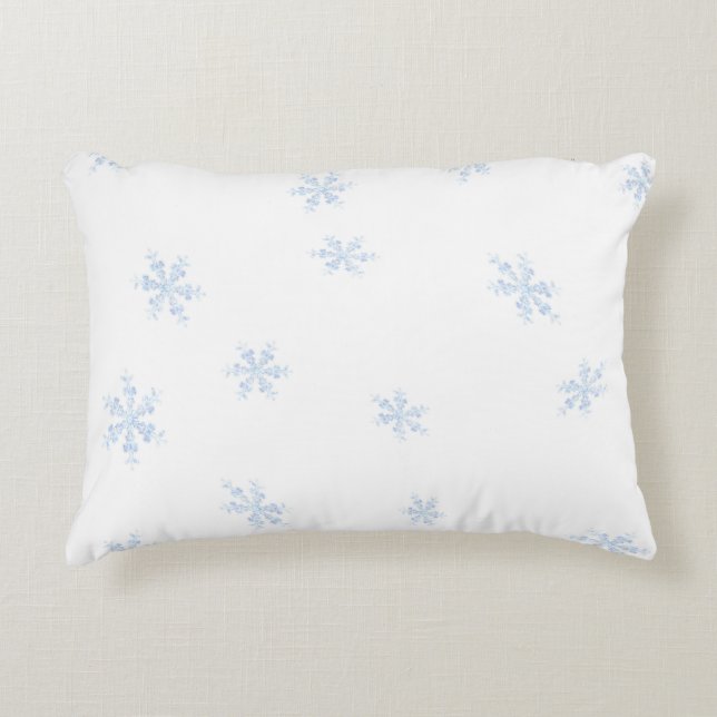 Snowflakes Accent Pillow (Front)