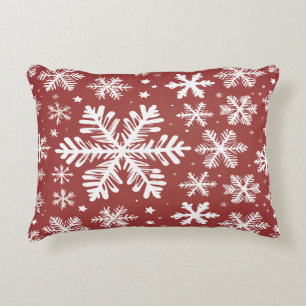 Snowflakes  accent pillow