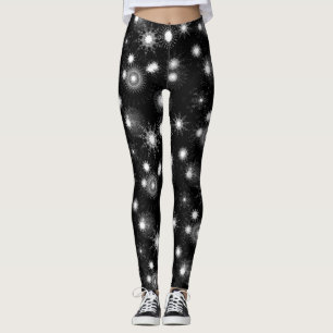 Snowflakes All Over Print Leggings