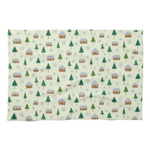 Snowflakes and fir trees