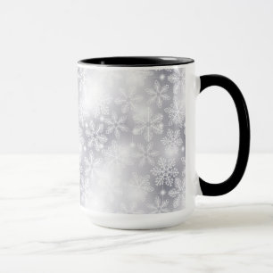 Snowflakes and lights mug