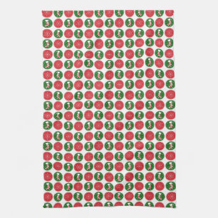 Snowflakes and Stockings Kitchen Towel