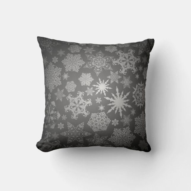 Snowflakes Art 5-10 Coussin Options de couleur (Recto)