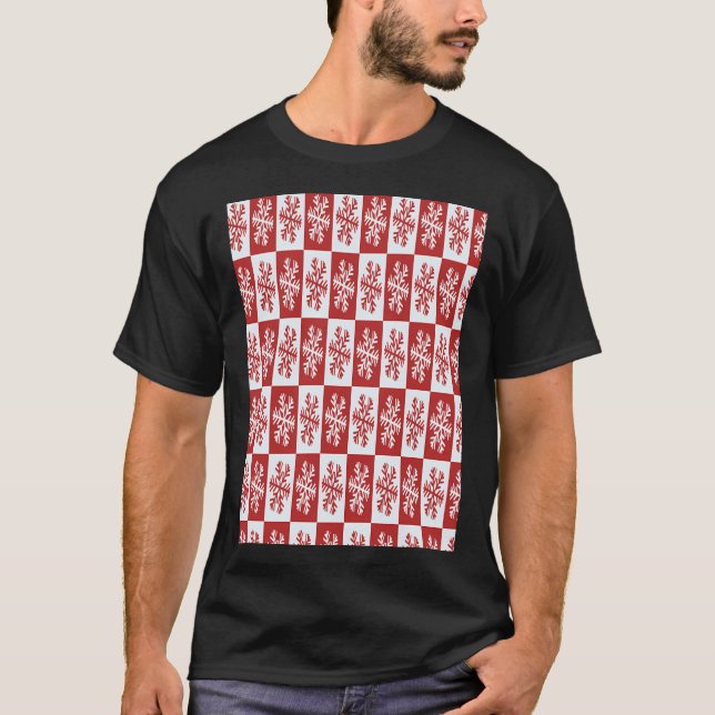 Snowflakes Art Pattern T-Shirt (Front)