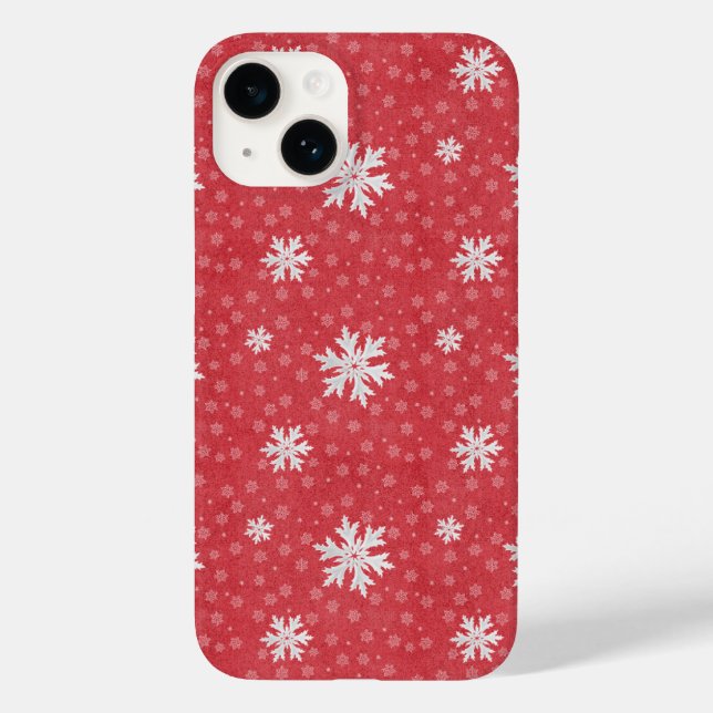 Snowflakes at Christmas Eve Invitation Napkins Tis Case-Mate iPhone Case (Back)