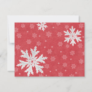 Snowflakes at Christmas Eve Postcard
