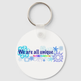 snowflakes_autism keychain