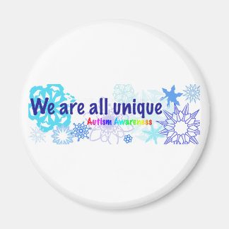 snowflakes_autism magnet