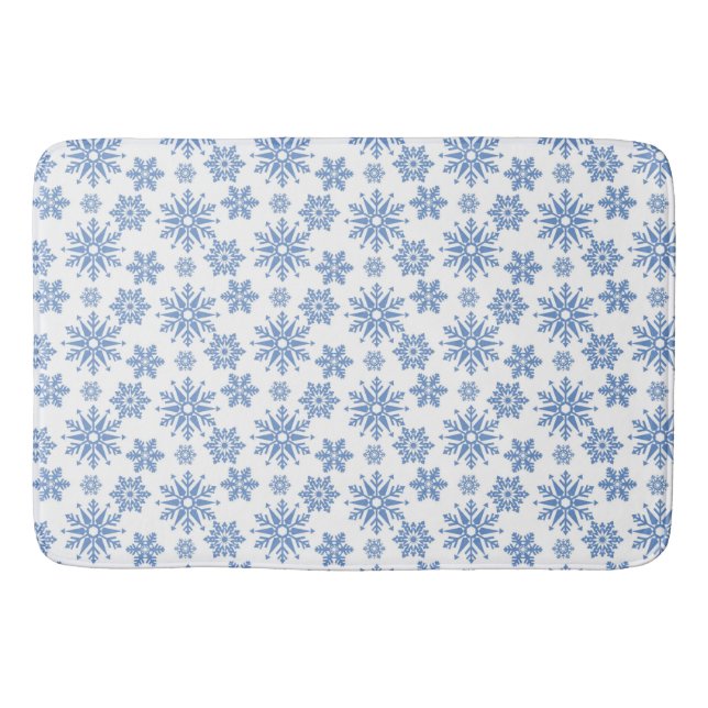 Snowflakes Bath Mat (Front)