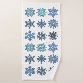 Snowflakes Bath Towel