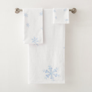 Snowflakes Bath Towel Set
