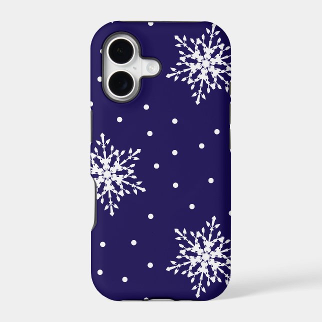 Snowflakes blancs avec motif Pois (Verso)