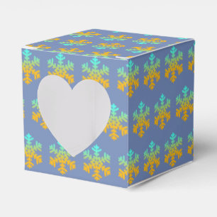 Snowflakes Blue Bckground Box