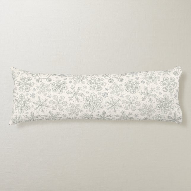 Snowflakes Body Pillow (Front)