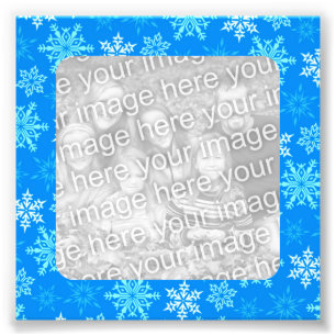 Snowflakes Border Photo Print