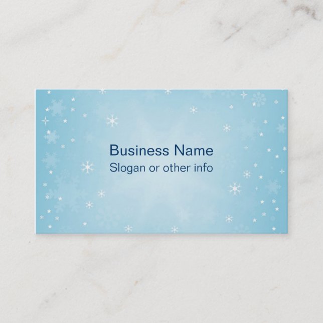 Snowflakes Business Card (Front)