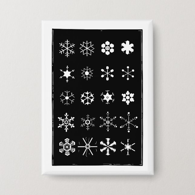 Snowflakes button (Front)