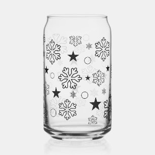 Snowflakes Can Glass