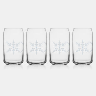 Snowflakes Can Glass