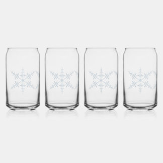 Snowflakes Can Glass