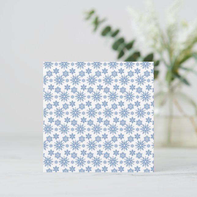 Snowflakes  card (Standing Front)
