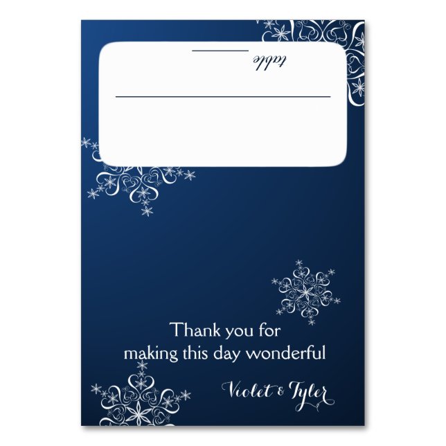 Snowflakes Carte de siège bleu (Par défaut)