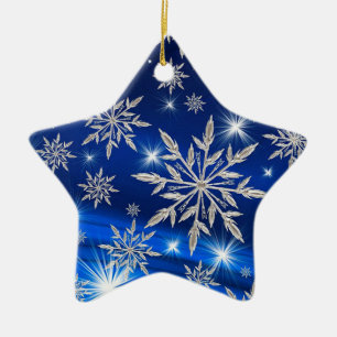 Snowflakes Ceramic Ornament
