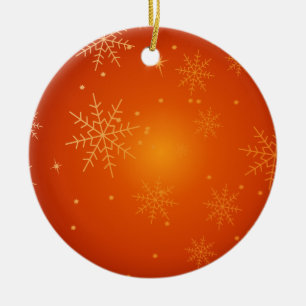 Snowflakes Ceramic Ornament