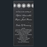 snowflakes chalkboard winter Wedding program<br><div class="desc">snowflakes chalkboard winter Wedding program. Matching products also available</div>