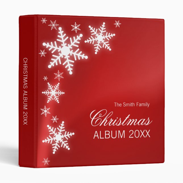 Snowflakes Christmas binder (Front/Spine)