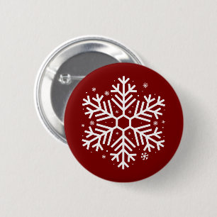 Snowflakes Christmas Gifts Winter Xmas Family 2 Inch Round Button