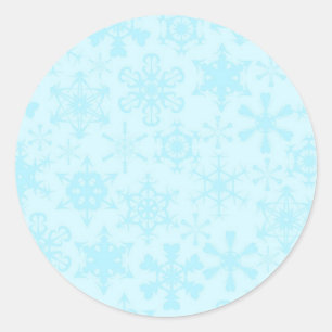 Snowflakes Classic Round Sticker