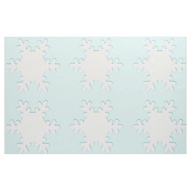 Snowflakes Combed Cotton Fabric (Yard)
