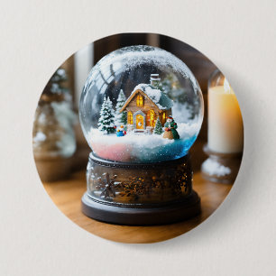 SnowFlakes Cool Button_ Always Style Our Like Me 3 Inch Round Button