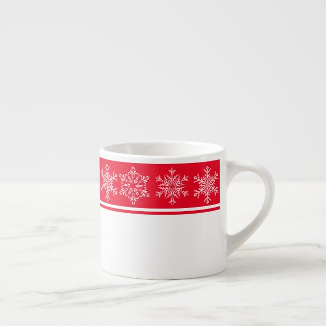 Snowflakes de Noël Espresso Mug (Droite)
