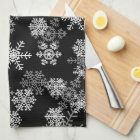 Snowflakes de vacances Serviette de cuisine
