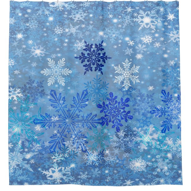 Snowflakes Design Douche rideau (Devant)