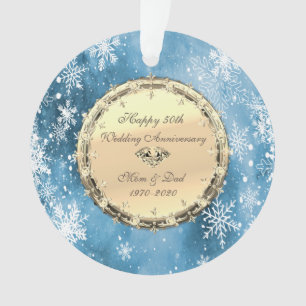 Snowflakes Diamonds 50e anniversaire Mariage