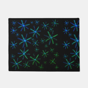 Snowflakes Door Mat