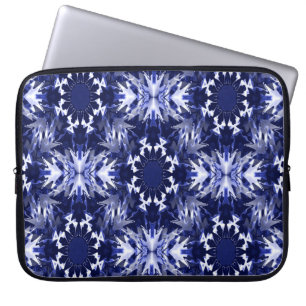 Snowflakes en bleu..... laptop sleeve