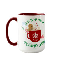 Snowflakes et Stars Amusants Noël Cheval Mug