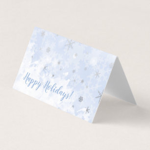 Snowflakes faux metal on pastel blue colour Holida
