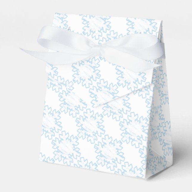 Snowflakes Favor Box (Front Side)
