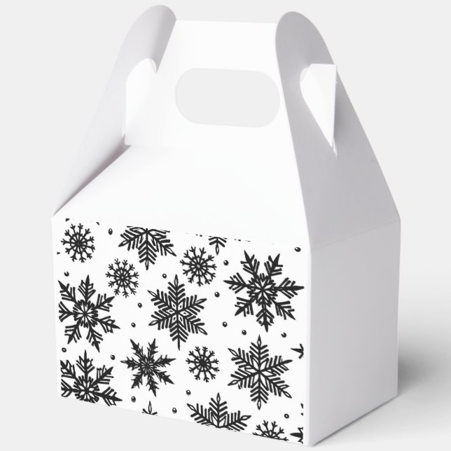 snowflakes favor box (Back)