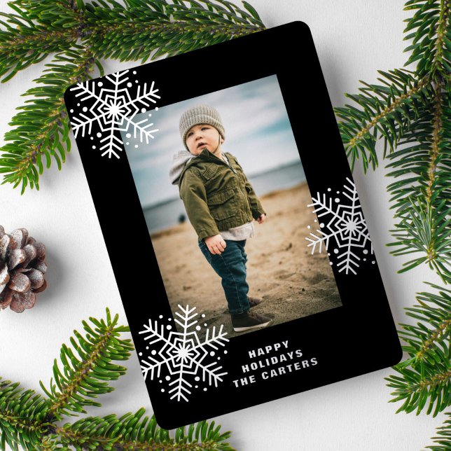 Snowflakes Foil Holiday Card (Creator Uploaded)