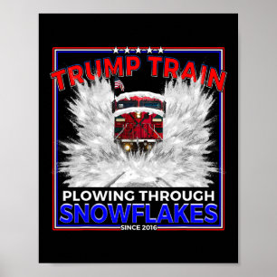 Snowflakes For President Trump! Maga Trump Train 2 Poster