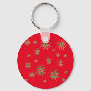 snowflakes,golden snowflakes, keychain