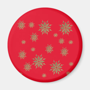 snowflakes,golden snowflakes, magnet