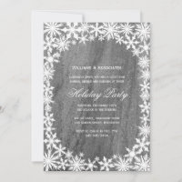 Snowflakes & Granite Corporate Holiday Invitation